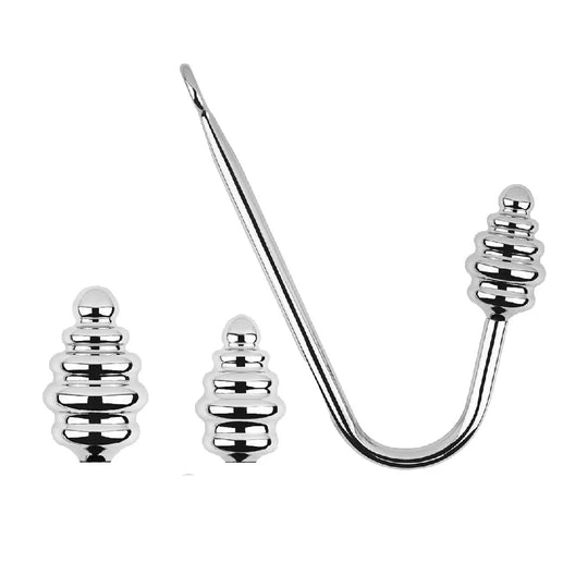 8826 Set Anal Screw-in Hook Ribbed GreatBenefit 0816